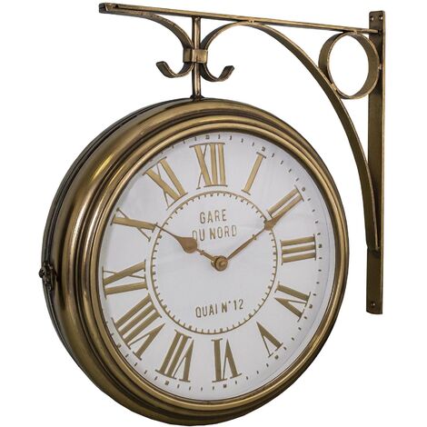 Horloge d'Extérieur Pivotante avec Thermomètre - 31.5cm - About
