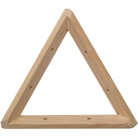 Équerre triangle en pin massif PEFC 20 cm – Charge maximale 20 kg – 3 positions possibles – Pour étagère de 15 cm minimum – Astigarraga