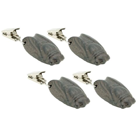 Lot De 4 Lesteurs De Nappe En Forme De Fruits (Pomme) - Poids Avec Clip Pour Fixation, Pour Intérieur/Extérieur
