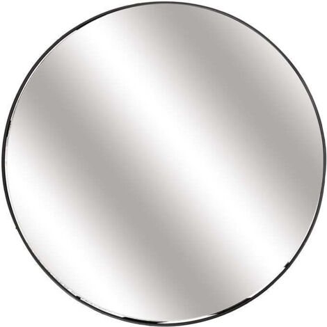 Miroir rond avec étagère en fer 45 cm (1/4)