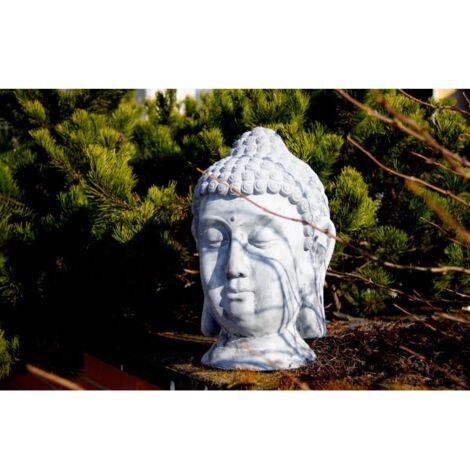 Tête de Bouddha fibre de ciment