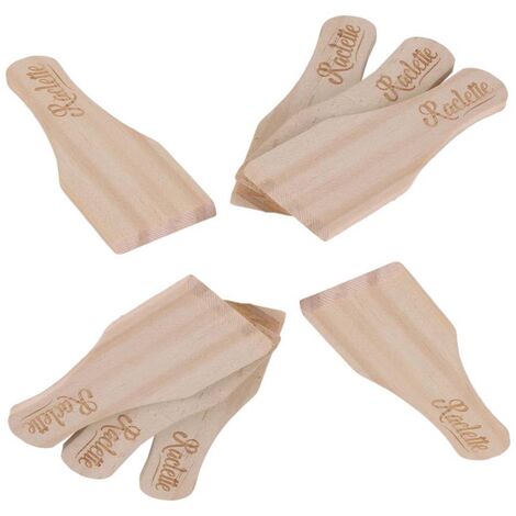 Kesper Lot De 8 Planches à Raclette - 10 X 8 Cm - En Bois D'acacia - Dessous De Verre - Planche à Raclette