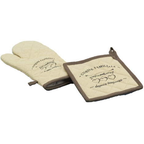 Gant Et Manique De Cuisine 100% Lin – Fabriqués En France, Protection Chaleur, Naturel Et écologique