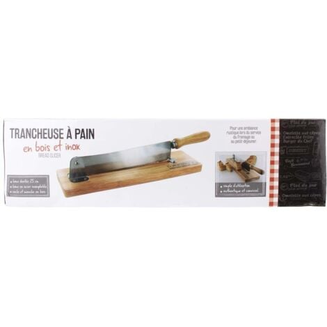 Trancheuse à pain en bois et inox