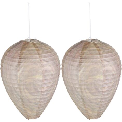 Epouvantail nid de guêpes factice (Lot de 2) (1/4)