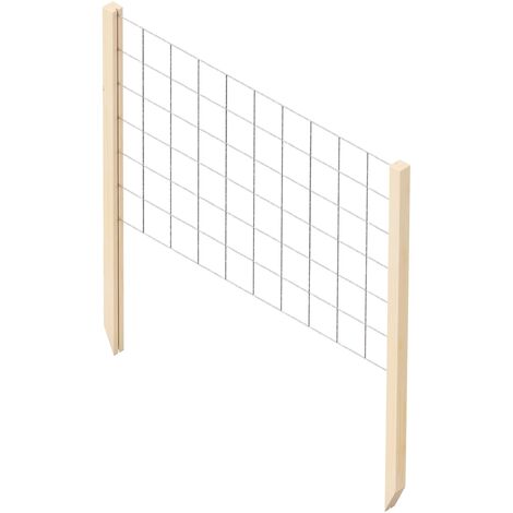 Treillis en bois de sapin pour carré potager – Dimensions 4,10cm x 119cm x 117cm – Support pour plantes grimpantes – Installation facile