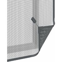 Moustiquaire avec cadre magnétique pour fenêtre anthracite max 100x120 cm gris - Anthracite