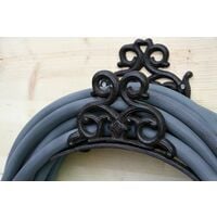 Support De Tuyau Deau Mural Enrouleur 131FT Support De Tuyau Deau D/écoratif Motif Peint /À La Main R/étro Support De Tuyau Deau De Jardin En Fonte Robuste