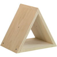 Astigarraga – Casier à bouteilles triangulaire en pin massif brut – 6 bouteilles bordelaises – Dimensions 36x25x32 cm – Bois certifié PEFC
