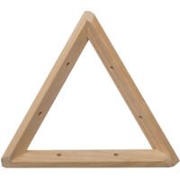 Équerre triangle en pin massif PEFC 20 cm – Charge maximale 20 kg – 3 positions possibles – Pour étagère de 15 cm minimum – Astigarraga