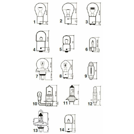 Accessori per l'auto : Lampadina H4 60/55W 12V (venduta all'unità) 21142482