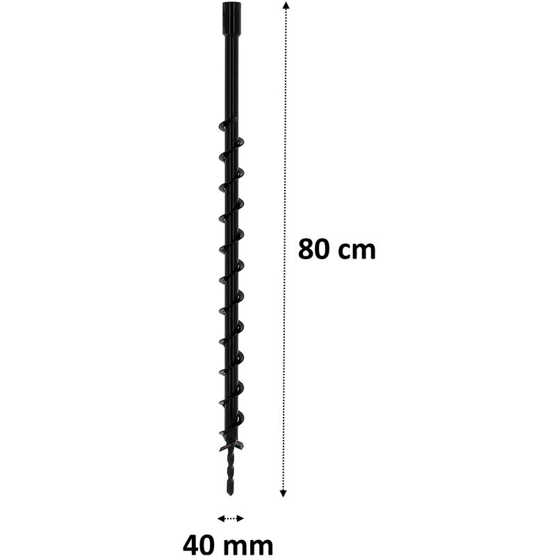 Mèche De Tarière 40 Mm Avec Adaptateur SDS-Plus GT Market - Pour Perceuse Et Perforateur