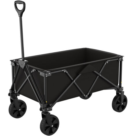 Chariot de transport pliable noir (1/5)