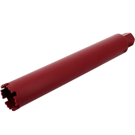 Gt Market – Couronne diamant 66 mm – Forage rapide dans granit et béton armé – Longueur 400 mm – Raccord 1 1/4” – Hauteur des dents 10 mm (1/5)