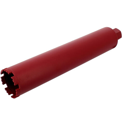 Gt Market – Couronne diamant Ø 83 mm – Forage rapide dans granit et béton armé – Longueur 400 mm – Raccord 1 1/4” – Hauteur des dents 10 mm