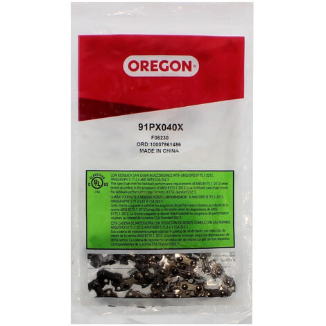 Chaîne OREGON 40 maillons 10 pouces – Pas 3/8' – Épaisseur 1.3 mm – Pour bois dur et teck – Gt Elec