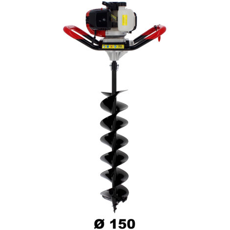 Tarière thermique SEMI-PROFESSIONNELLE 62 cm3 + mèche 150 mm (1/5)