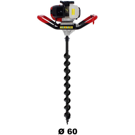 Tarière thermique SEMI-PROFESSIONNELLE 62 cm3 + mèche 60 mm (1/5)