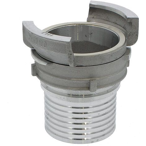 Huggy Tuyaux – Raccord symétrique guillemin DN 100 mm – Douille annelée – Pression de service 16 bars – Pour eau et produits chimiques