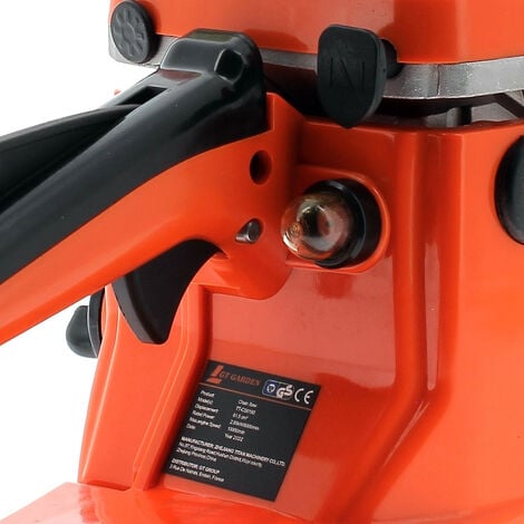 Tronçonneuse thermique 62 cm3, 3.5 CV, guide 45 cm, 2 chaînes