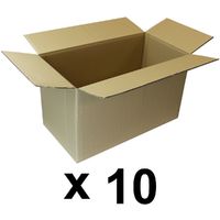 10 10 Caisses carton double cannelure 200 X140 X140
