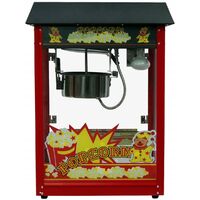 Machine à pop-corn professionnelle POP – Puissance 1350 W – Capacité 8 oz – Rendement 5 kg/h – Système de chauffe par le bas – Gt Catering