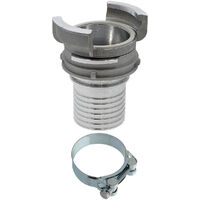 Huggy Tuyaux – Raccord symétrique guillemin DN 80 x 75 mm – Collier à tourillon en acier zingué – Pression de service 16 bars – Joint d'étanchéité inclus