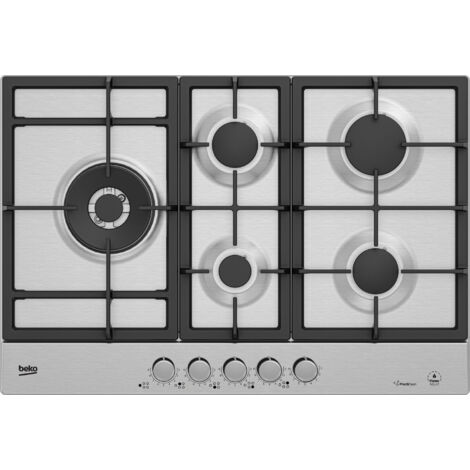 Beko HIAL75226SXE Piano Cottura a Gas 5 Fuochi 75 Cm colore Inox