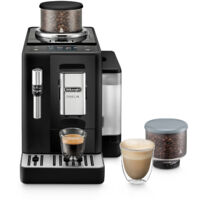 DeLonghi Rivelia Perfetto Macchina da Caffe' Automatica Chicchi Macinati al Momento Portachicchi Intercambiabile Montalatte Classico Display Touch a Colori Nero Onice