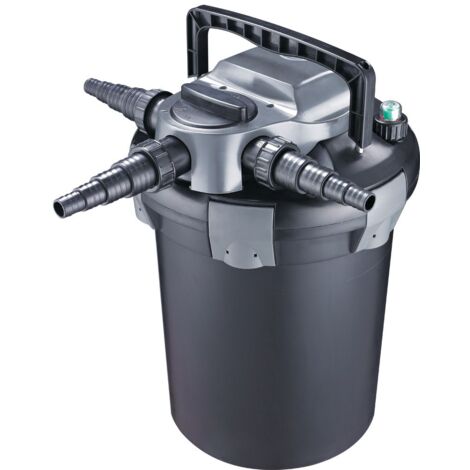 Gardebruk Filtro A Pressione Per Laghetto Con UVC 16L 2000 L/H 11 Watt Set Completo Pompa Potente - 11