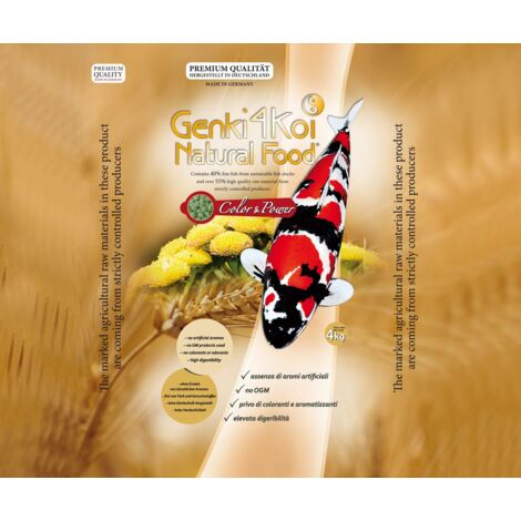 Mangime KENJI KOI Color &amp; Growth - 5kg Pellet 6mm Per Colori Intensi E Crescita