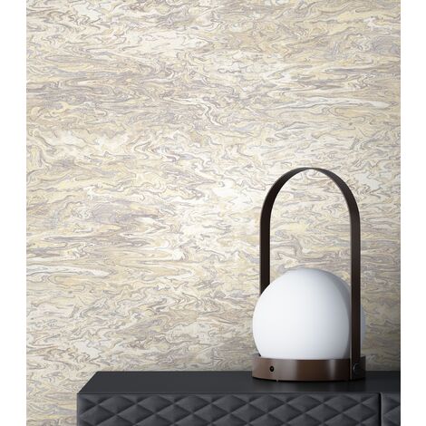 Ausgefallene Tapete in Marmoroptik Schwarz | Muster und in Marmor Schlafzimmer | Vliestapete für Esszimmer mit Gold Schwarze Vlies Marmortapete