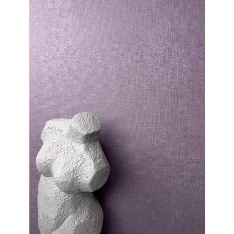 Lila Tapete einfarbig Vliestapete mit Vinyl Schlafzimmer Wohnzimmer für | Jugendzimmer Uni in | Violett ideal Leinen und Wandtapete für