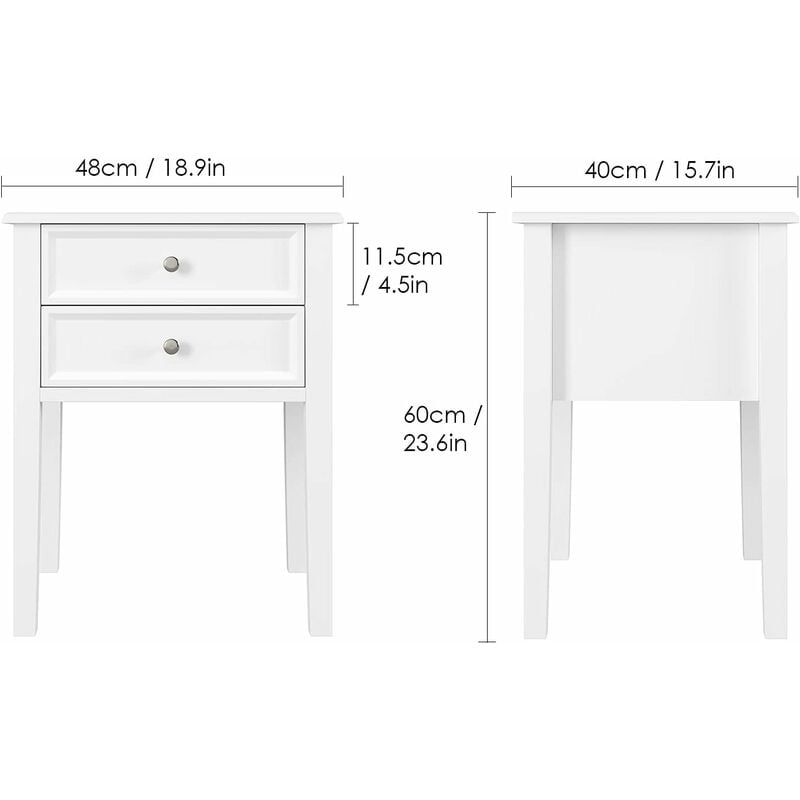 homfa bedside table