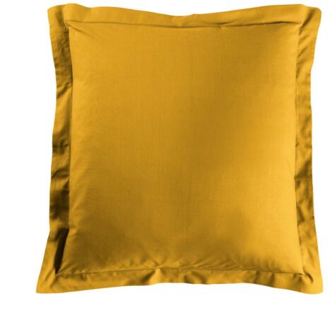 Taie d’oreiller 63 x 63 cm coton 57 fils Lina Curry – Volant plat avec point bourdon