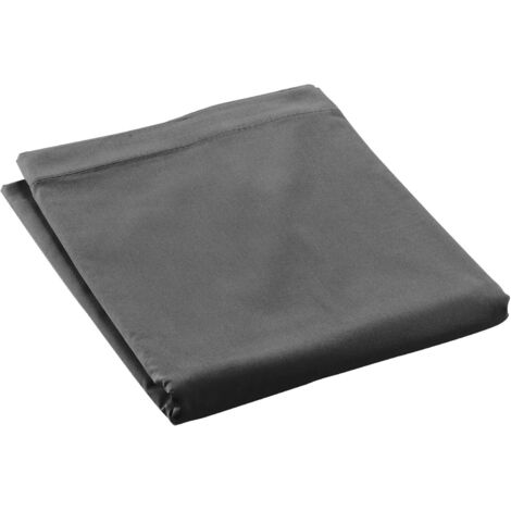 Promo Linge - Drap Plat Percale - 100% Coton - Certifié Oeko-TEX r - anthracite - 300x240 cm