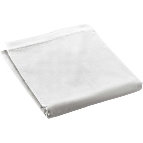Promo Linge - Drap Plat Percale - 100% Coton - Certifié Oeko-TEX r - Blanc - 300x240 cm