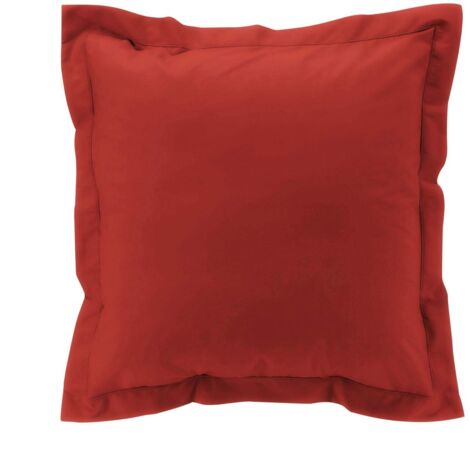 Taie d'oreiller carrée 63x63 cm - Percale 100% coton - Tomette