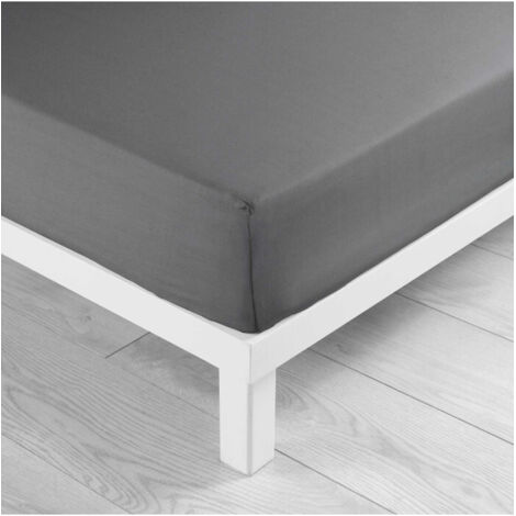 Douceur D'Intérieur – Drap housse 140 x 190 cm 100% coton – Bonnet 30 cm – Tissage 57 fils/cm² – Confort et durabilité – Pour lits 2 personnes