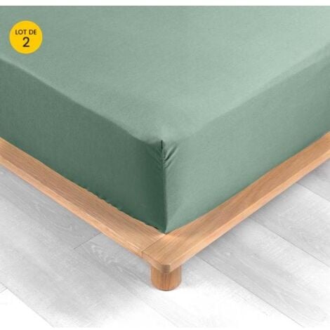 Bedding Drap Housse - Gris, 160 x 200 cm - Coupes de28 cm pour