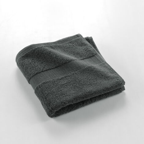 Drap De Bain Elegance Anthracite 90x150 Cm - 100% Coton Uni 600 GSM - Douceur D'Intérieur