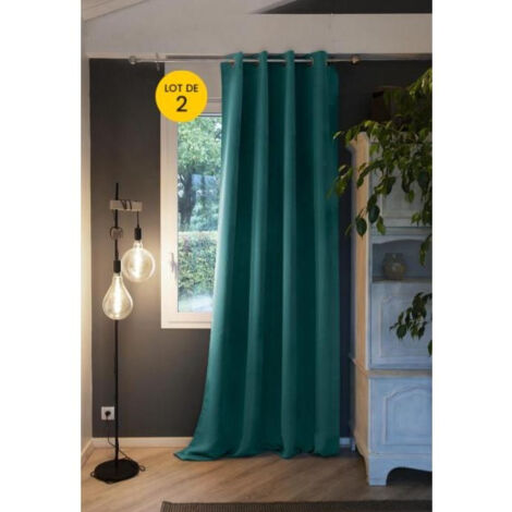 Rideau Occultant 100% Luxe 140x180cm Terracotta - Spécial Petites Fenêtres
