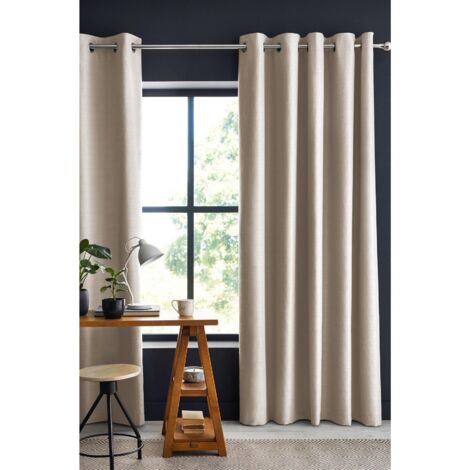 rideau occultant 140 x 280 cm grande hauteur Obscure Pampa