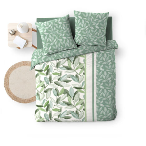 Housse de couette 3 pièces 240 x 220 cm coton 42 fils + 2 taies Eleonore (1/5)