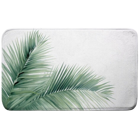 Tapis de bain 45 x 75 cm microfibre imprimee havane des. place Sans (1/5)