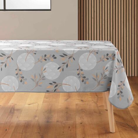 Nappe Lurex Crème Et Doré - Rectangle 150x240 Cm - Entretien Facile, Anti-taches - Pour Fêtes Et Repas Festifs