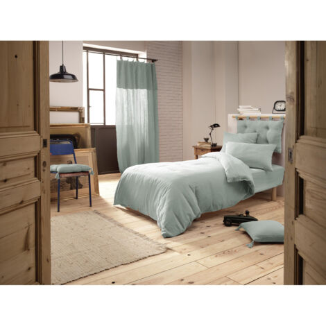Housse de couette gaze de coton Bio 140x200 cm 1 personne Eucalyptus