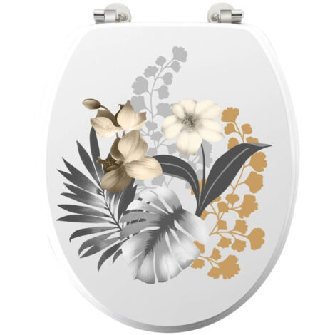 Abattant WC Kelly Blanc 46x37.5 cm (1/5)