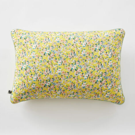Coussin déhoussable avec passepoil 40 x 60 cm – Gaze de coton imprimée MANON (1/4)
