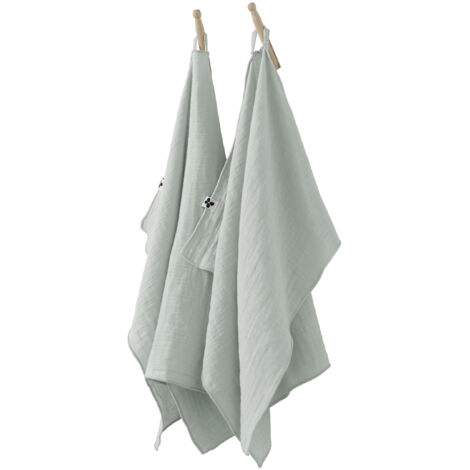Mnsruu Lot De 2 Serviettes De Toilette En Tissu Doux Absorbant Avec Motif Sapin De Noël Et Flocons De Neige Pour Salle De Bain 46,2 X 35,5 Cm